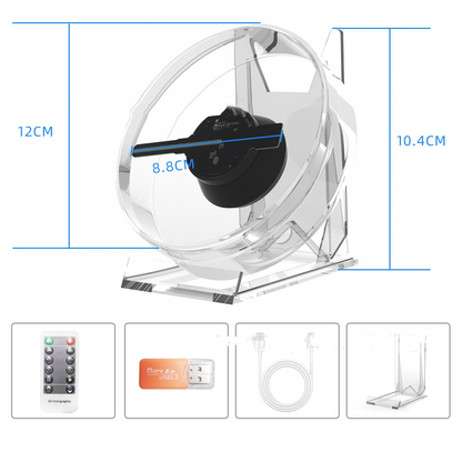 Desk 3D Holographic Fan 2.0 (2024 Edition)